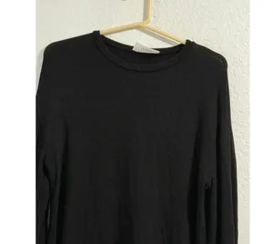 Reformation Jeans Black long Sleeve T-Shirt Women’s Sz S Tencel thumbnail 2
