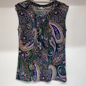 Dana Buchman Sleeveless Top Sz M thumbnail 8