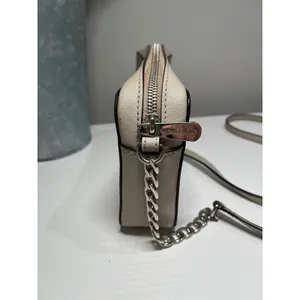 Michael Kors Jet‎ Set Travel Small Crossbody Bag Beige Saffiano Leather thumbnail 4