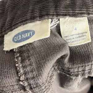 Vintage Old Navy Women's 4 Corduroy Pencil Skirt Brown‎ Front Slit Y2K thumbnail 6