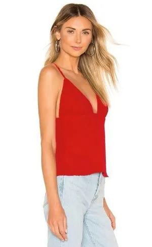 NBD / Revolve Roxanne Cami Top in Candy Red NWT thumbnail 3