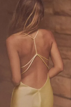 Zara lime Light Green Slip maxi Dress thumbnail 11