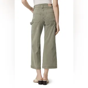 Paige Anessa Carpenter Wide Leg Crop Jeans in Vintage Sweet Succulent thumbnail 2