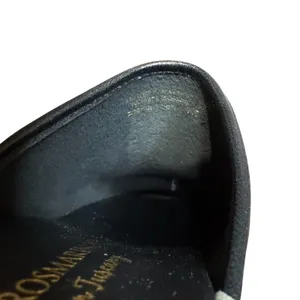 Verderosmarino Shoes Womens Size 7.5 Black Cow Print Leather Wedge‎ Mules thumbnail 6