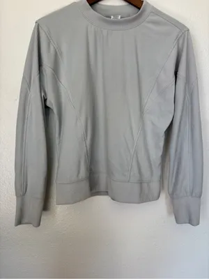 RBX Solid Light Grey Cozy Sweatsuit Gray thumbnail 4