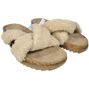 Treasure and Bond Sherpa Slide Sandals Cream Women Size 6‎ Comfort Cozy Warm thumbnail 12