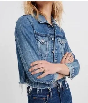 Lucky Brand Classic Tomboy Denim Trucker Jacket thumbnail 1