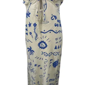 Paper Heart Vino Maxi Dress XL Coastal Resort Summer Wine Beach Cruise Open Back thumbnail 6