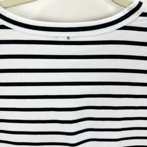 Madewell Everyday Boxy Crop Tee Short Striped Cotton White Relaxed XXS NWT thumbnail 13