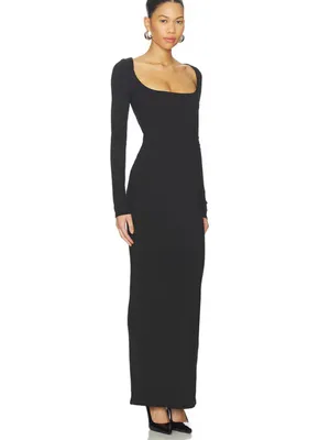 Revolve All The Ways Anneliese Maxi Dress in Black size Large NEW $68 thumbnail 2