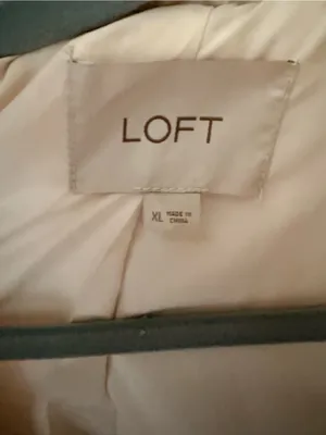 LOFT Cream Sherpa Teddy Coat with Zip Pockets thumbnail 4