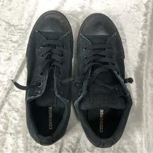 Converse shoes black chuck taylor all star sneakers size 8 unisex junior thumbnail 3