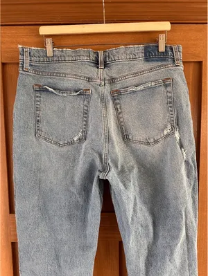 Abercrombie & Fitch The Dad Jean High Rise Distressed Women’s size 33 / 16 Reg thumbnail 12