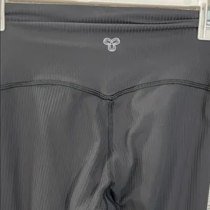 TNA Charcoal Grey High-Waisted Ribbed Leggings thumbnail 2