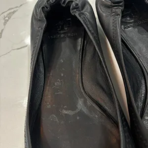 Tory Burch Shoes Womens Size 8.5 Black Minnie Travel Ballet Flat Napa Leather thumbnail 3