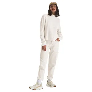 The North Face Mock Neck Chabot Waffle Knit Pullover Women's Small White Granola thumbnail 5