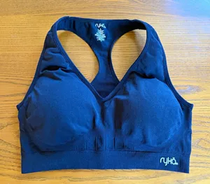 Ryka Women’s Blue Solid Racerback Sports Bra L Padded Wireless Pullover thumbnail 1