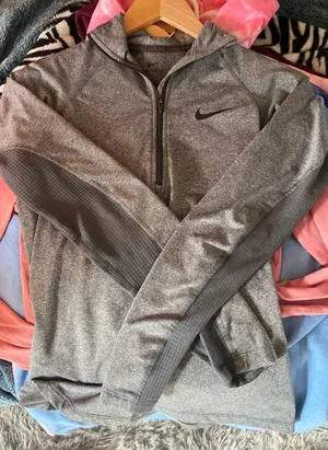 Nike gray quarter zip thumbnail 1