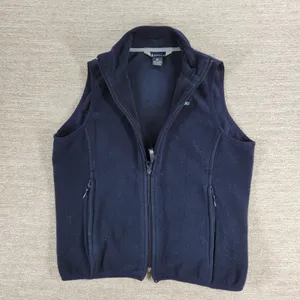 American Eagle Performance Fleece Vest Medium Navy Blue Rear Full Zip Pocket thumbnail 5