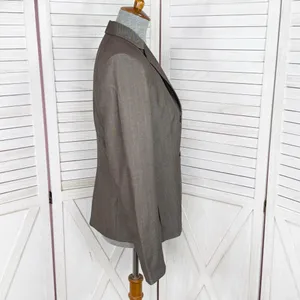 Ann Taylor Wool Blend‎ Blazer Jacket Taupe Brown Size 6 thumbnail 3