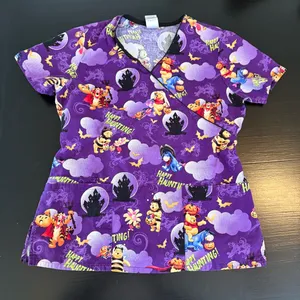 Disney Purple‎ Halloween Top Winnie the Pooh thumbnail 1