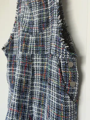 Storia Tweed Overalls - Navy & Multi thumbnail 3