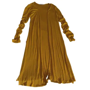 Active USA Mustard Yellow Ribbed Knit Duster Cardigan J10202 Mens Medium thumbnail 8