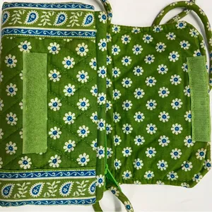Vera Bradley Floral Green/Blue Crossbody Bag 7” X 5” PREOWNED thumbnail 6