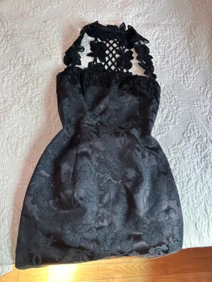 Vintage Scott McClintock black mini dress thumbnail 1