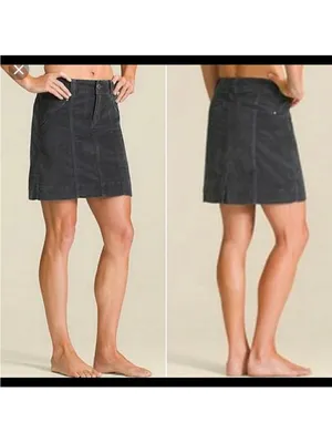 Athleta Vintage Roseville Black Velvet Mini Skirt size‎ 8 thumbnail 2