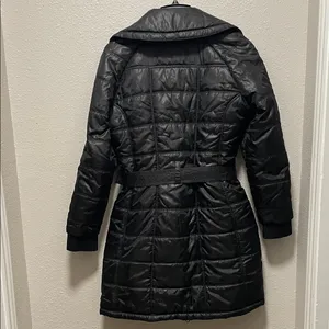 Mango Black Belted Puffer Jacket thumbnail 6