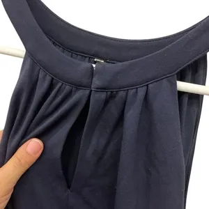 Ann Taylor Halter Midi Dress Keyhole Neckline Navy Small NEW #734 thumbnail 4