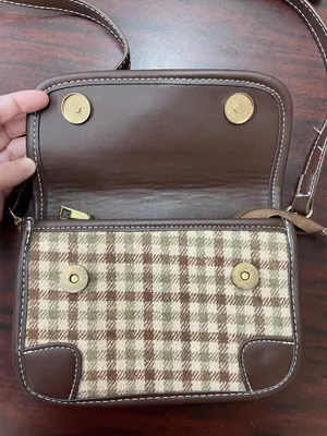 Cahres & Heka Fashion Gingham Patten Crossbody Purse thumbnail 6