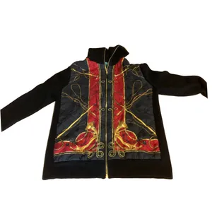 Vtg 1990'S Lauren Ralph Lauren Equestrian Bishop Silk & Wool Zipper Cardigan (M) thumbnail 8