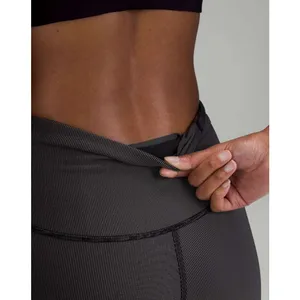 Lululemon Base‎ Pace High-Rise Tight 25” Two-Tone Ribbed Leggings Size 2 thumbnail 12