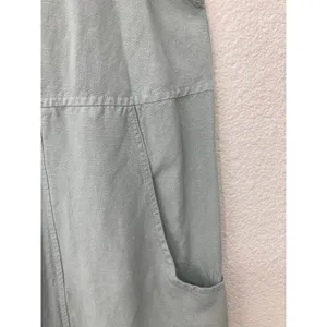 Vintage Homestead Prairie In Due Time Maternity Linen Blend Mint Blue Maxi Dress thumbnail 5