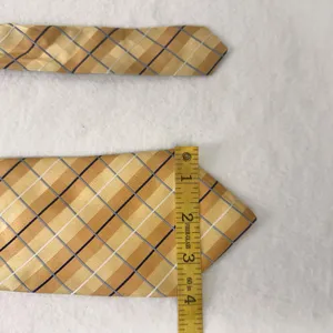 London Style City Of London Men's Tie Silk Geometric Gold Multicolor Designer Office Stripe thumbnail 7