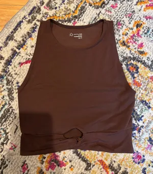 Aerie OFFLINE Brown Keyhole Workout Tank thumbnail 1