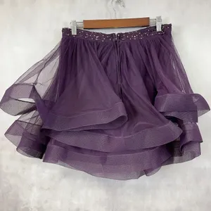 Say Yes To The Dress Mesh Skirt Juniors 11‎ Fairycore Whimsigoth Bling Tutu Glam thumbnail 3