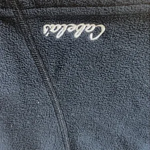 Cabelas Sweater Womens Large Black Fleece Zip Hunting Sweatshirt Jacket Midlayer thumbnail 2