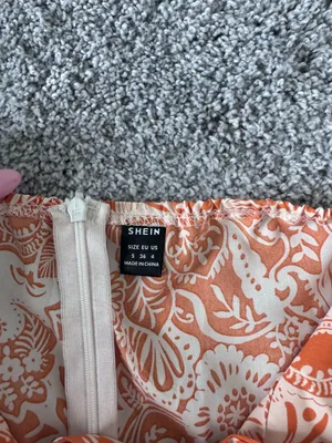 SHEIN orange mini dress thumbnail 2