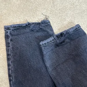 Abercrombie Distress 90s Straight Ultra High Rise Women Black Jeans Size 24 /00L thumbnail 7