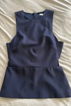H&M business Blue Top thumbnail 1