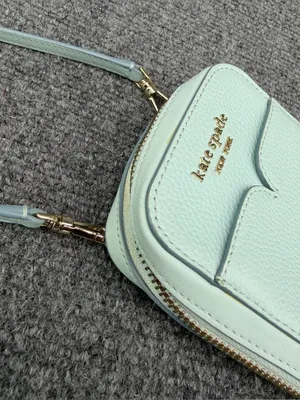 KATE SPADE Zeezee North South Phone Crossbody Light Blue Pebble Leather thumbnail 3