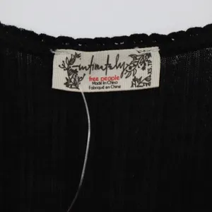 Intimately Free People Only You Tank Top Womens XS Black Round Neck Wide Strap thumbnail 3