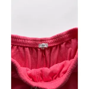 Aerie Pink Oversized Lounge Shorts Textured Knit Drawstring Pockets Small Petite thumbnail 3