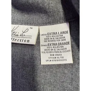 Kathie Lee Collection VTG full zip vest size XL grey thumbnail 4