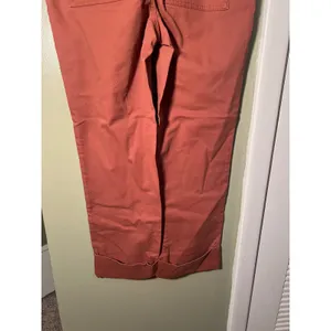 Loft Womens Size 4 Flare Wide-Leg Crop Jeans in Coral Pink Orange Stretch Cotton thumbnail 9