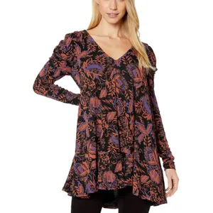 Free People Hello‎ Lover Tunic top floral Sz S thumbnail 3