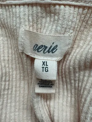 NEW Aerie Ribbed Open Back T-Shirt Peach Women’s XL thumbnail 4